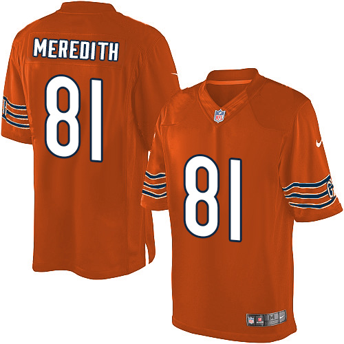 Youth Limited Cameron Meredith Nike Jersey Orange Alternate - #81 NFL Chicago Bears